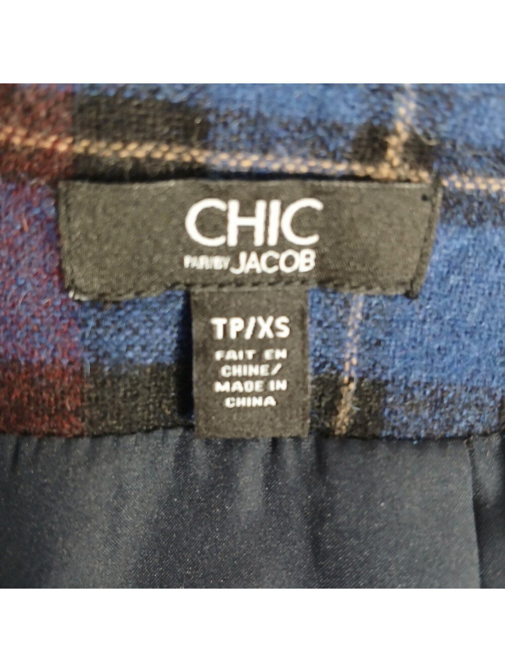 Jacob Womens Skirt Size XSmall Wool Grunge Dark Academia Retro Mini Tartan Plaid - Picture 5 of 7